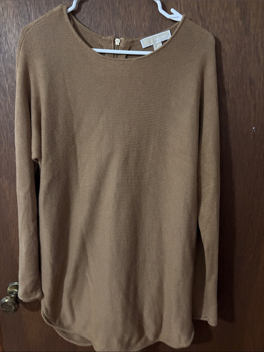 Michael Kors Caramel Crewneck Knit Sweater
